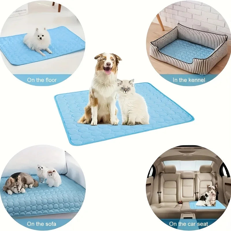 Kühlmatte ChillPaw voor honden & katten | Ademend & Wasbaar | Voor bank, mand en onderweg