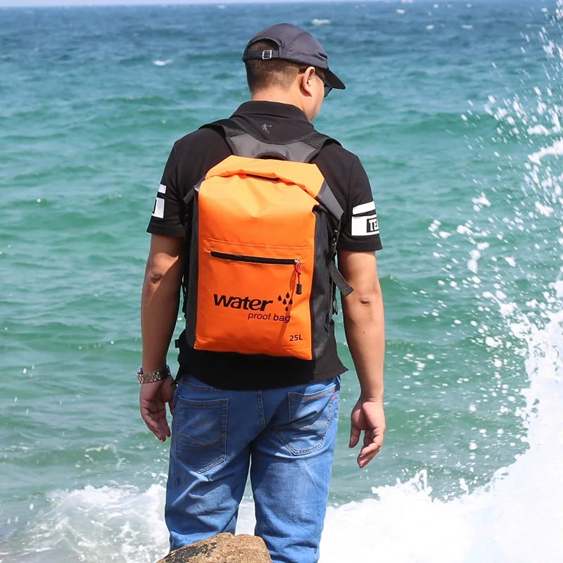 AquaGuard Rugzak 25L | Waterdichte en ademende rugzak voor kajak, trekking en outdoor avonturen