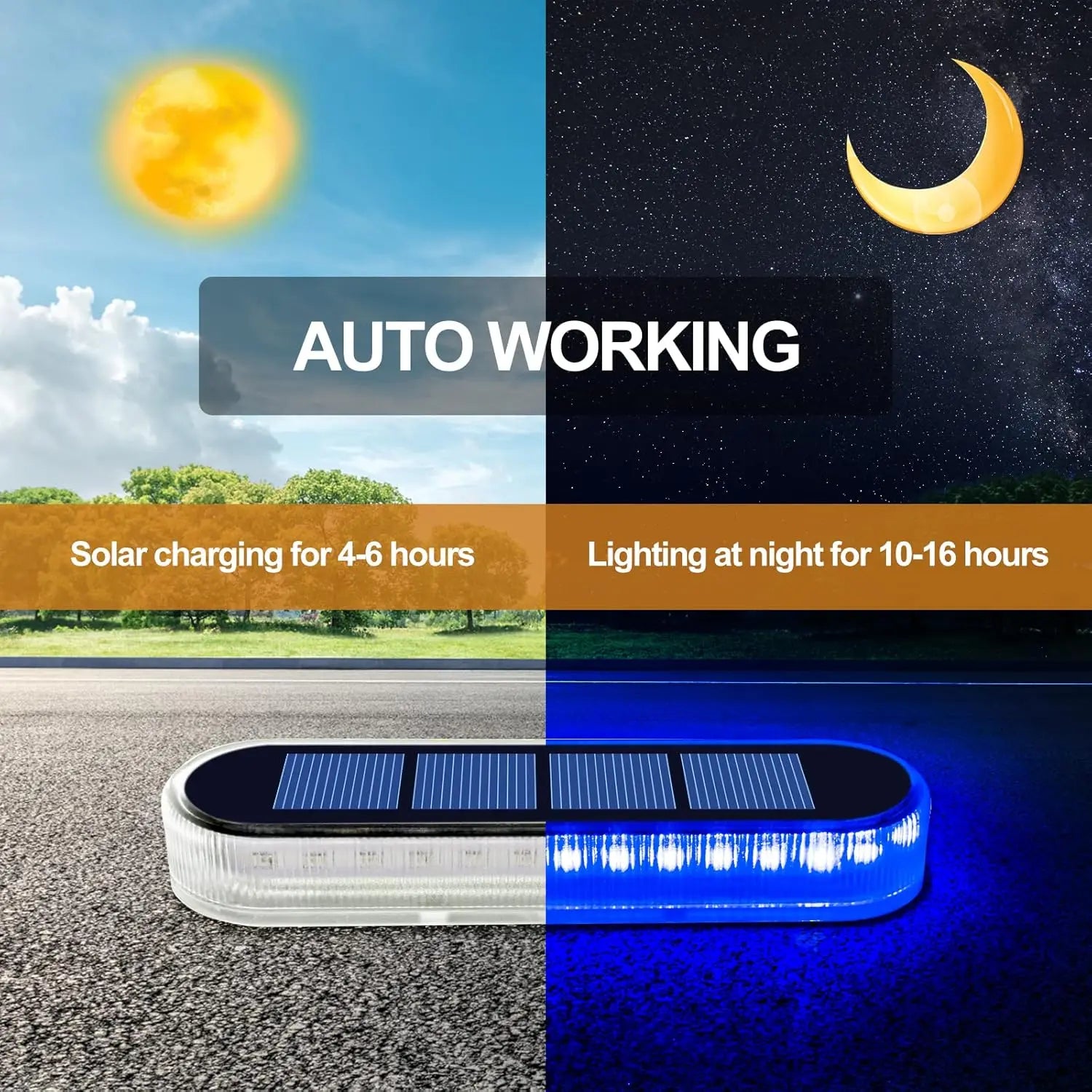 LumaGlow Solar Traplicht | IP68 Waterdicht met 30 LEDs in Warm-/Koudwit/Blauw voor Terras en Buiten
