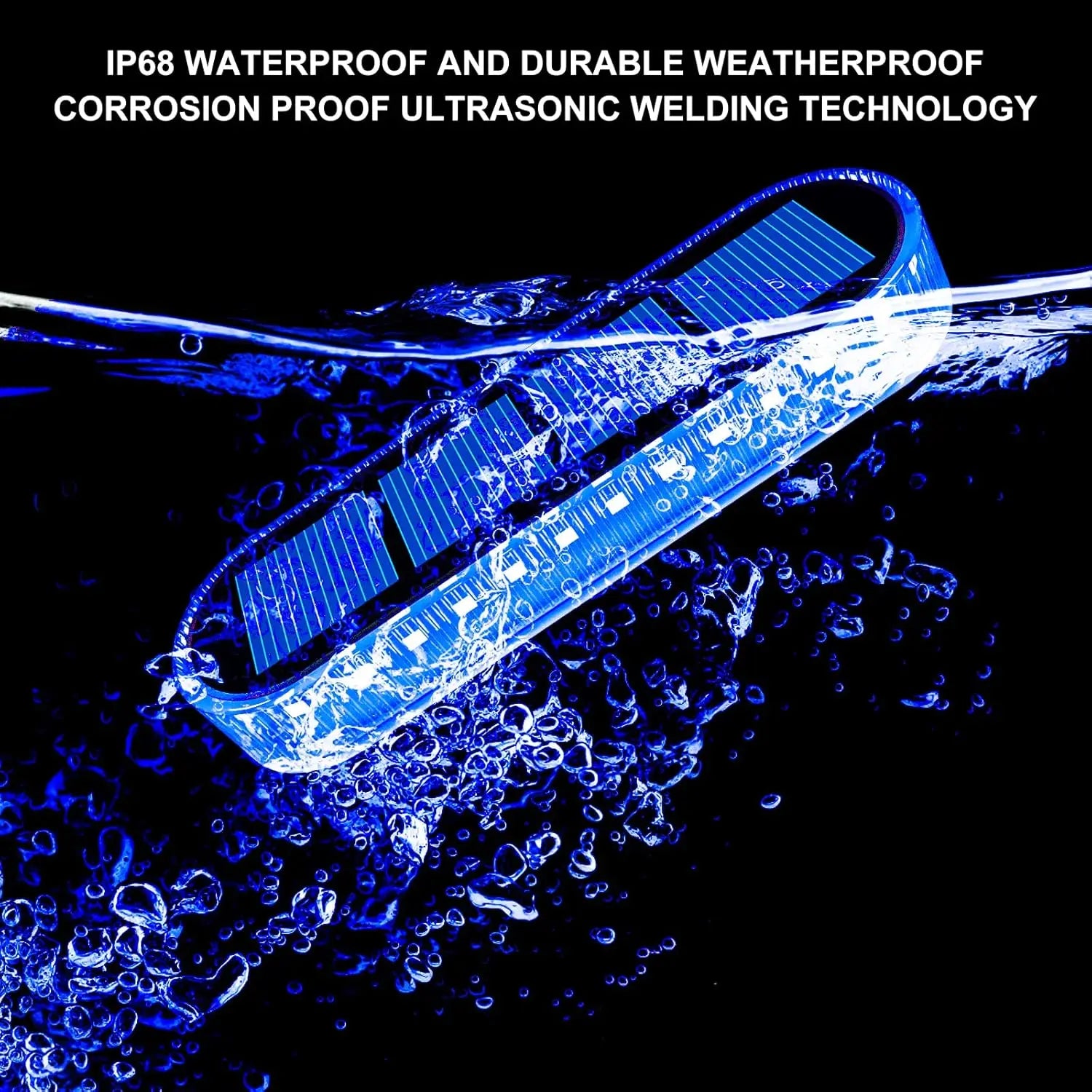 LumaGlow Solar Traplicht | IP68 Waterdicht met 30 LEDs in Warm-/Koudwit/Blauw voor Terras en Buiten