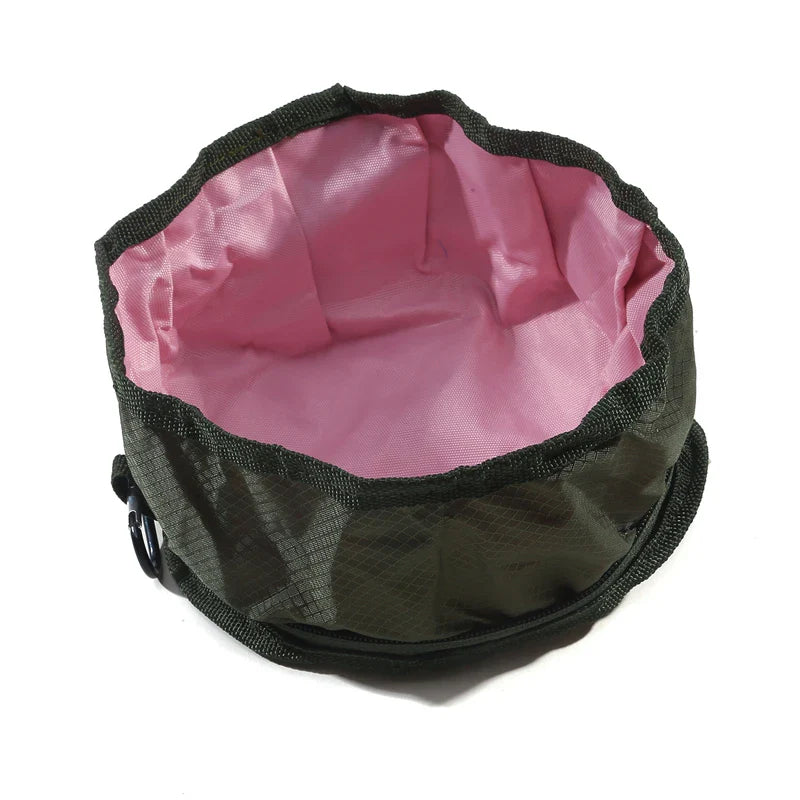 Opvouwbare Kom Nomadoo FoldBowl | Draagbare Voeder- & Waterbak voor Honden & Katten | Outdoor Reisbak van Oxford-stof | Ø 19 cm