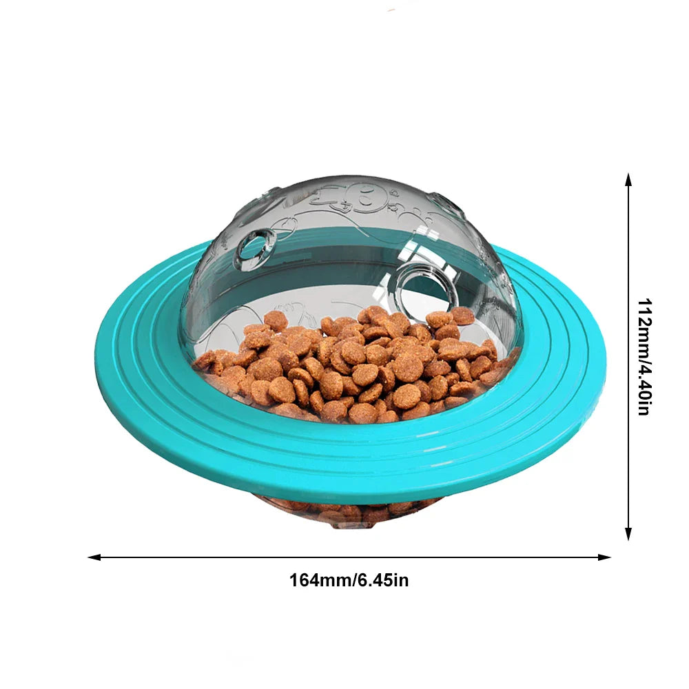 SmartPlay Disc Honden- & Katten Speelgoed | Interactieve Voederdispenser & Intelligentie Trainer | Frisbee & Slow Feeder