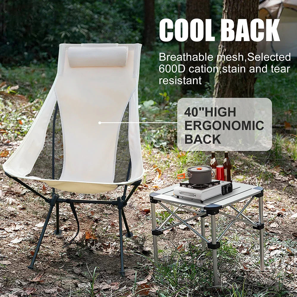 CampEase Vouwstoel Outdoor | Sterk en lichtgewicht voor kamperen, strand en tuin