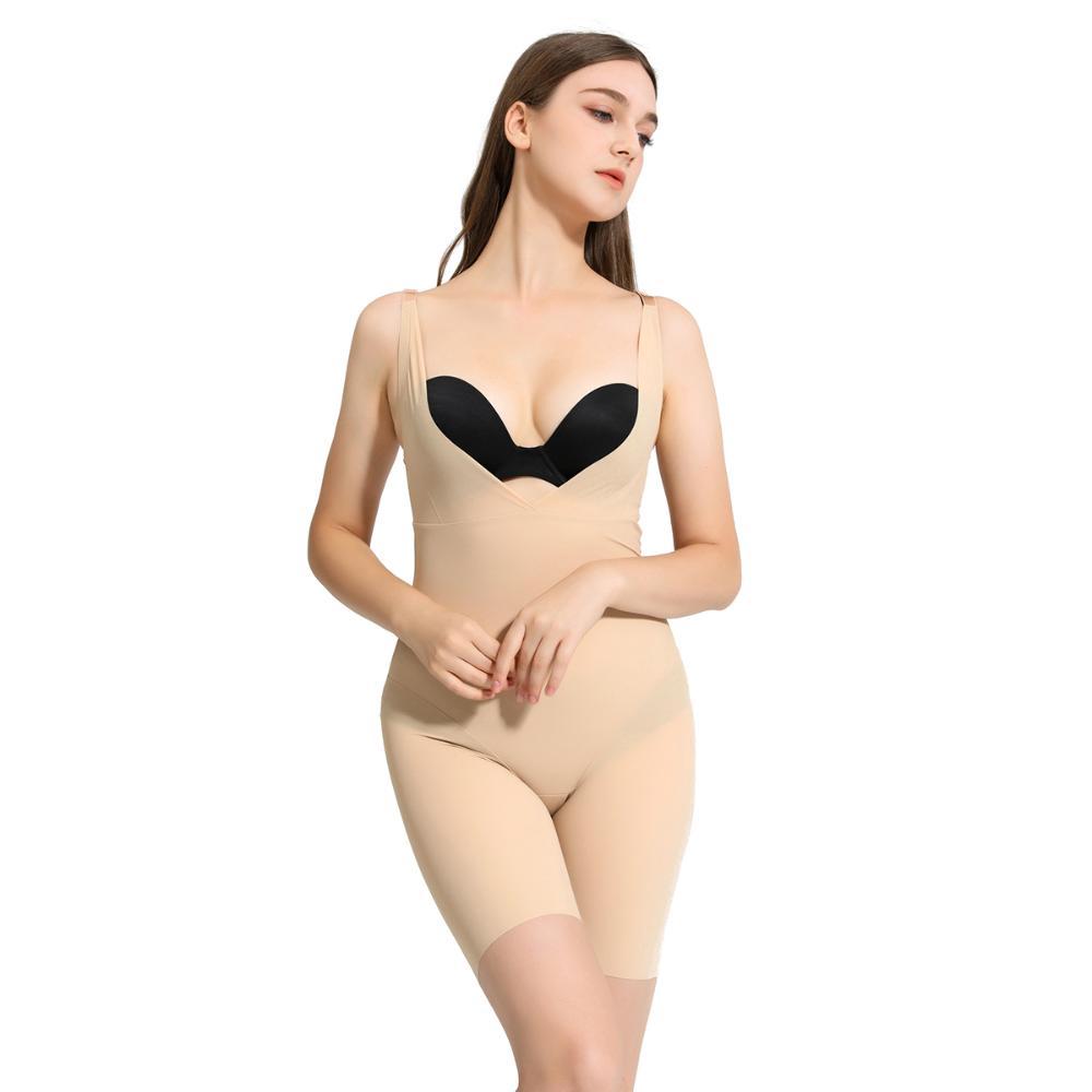 Ultra-Stretch Dames Naadloze Slankende Shapewear Bodysuit voor een Flatterende Silhouette
