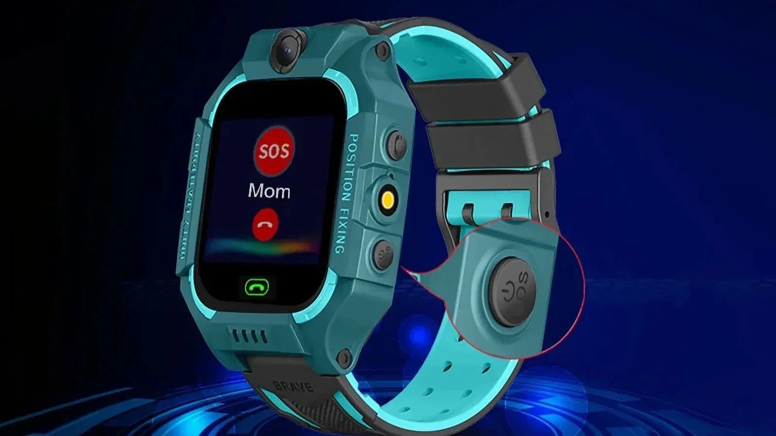 Kidguard GPS Smartwatch voor Kinderen met Real-Time Locatie Tracking, SOS Knop en Tweezijdige Communicatie