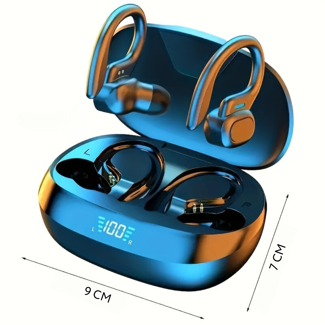 Waterdichte Bluetooth Oordopjes met Ergonomische Pasvorm en Touchbediening voor Atleten - Draadloos, IPX7 Beoordeling, 6 Uur Batterijduur