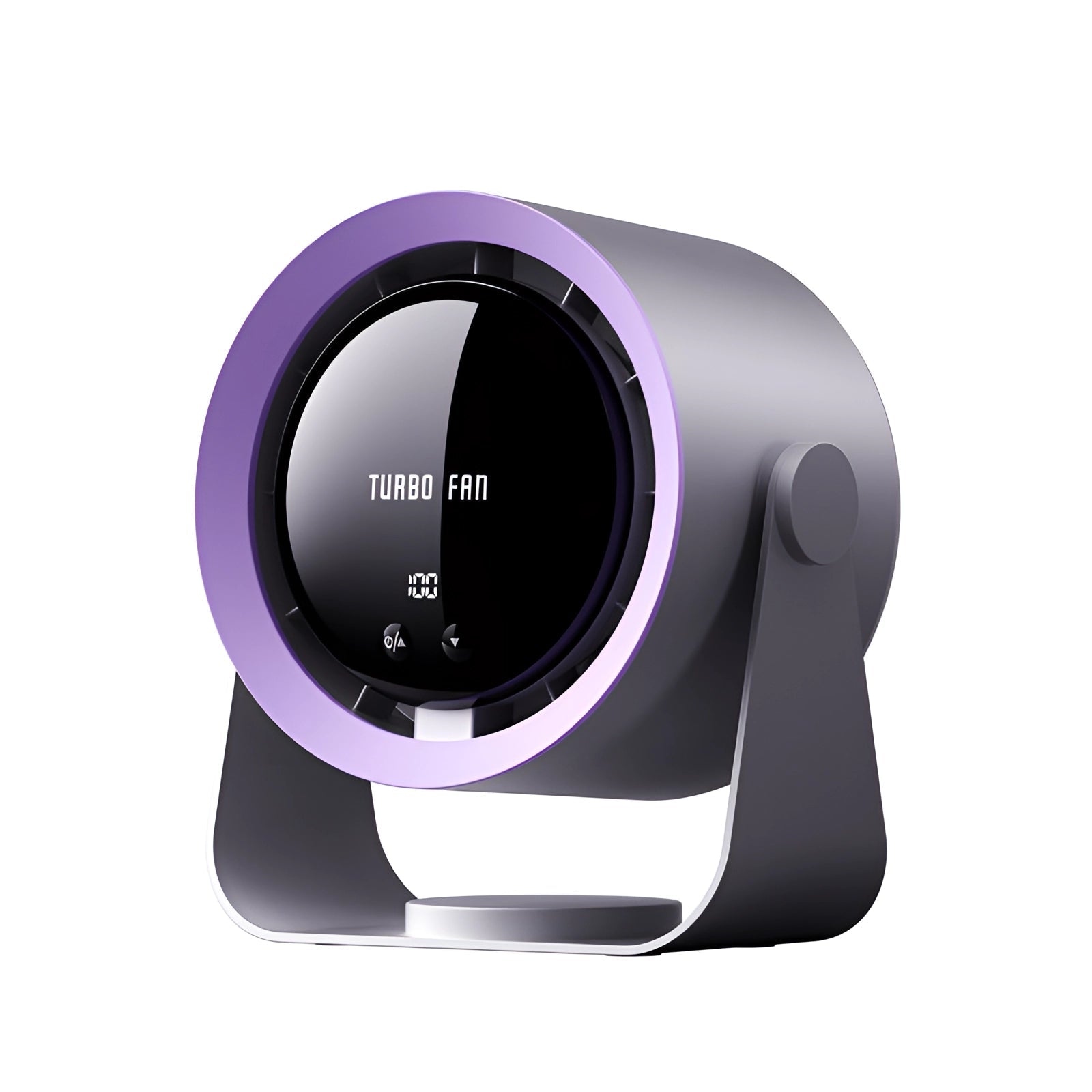 Bladeloze Turbo Ventilator met LED Display – Compacte, Stille Koelingsoplossing voor Slaapkamers en Woonkamers