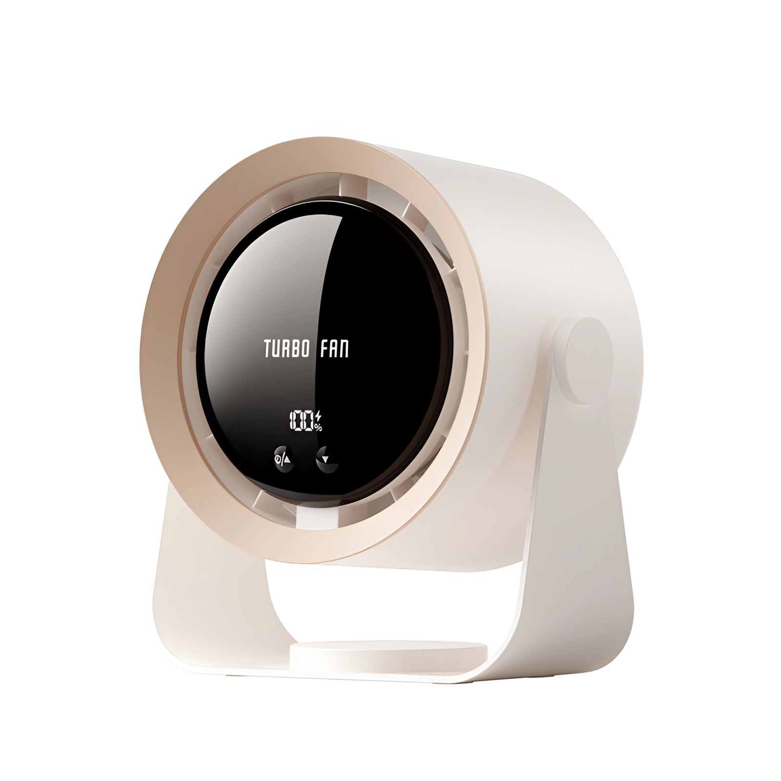 Bladeloze Turbo Ventilator met LED Display – Compacte, Stille Koelingsoplossing voor Slaapkamers en Woonkamers