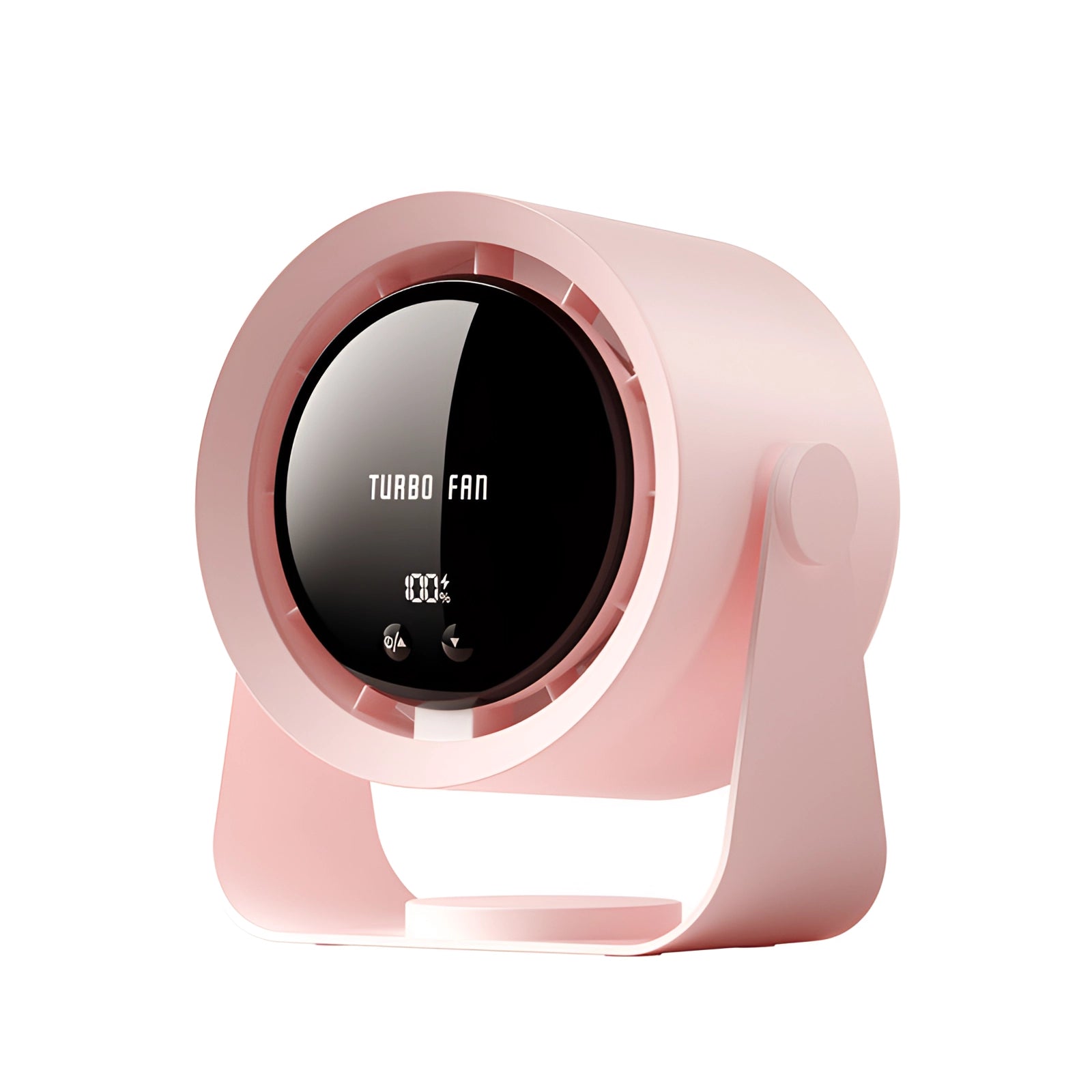 Bladeloze Turbo Ventilator met LED Display – Compacte, Stille Koelingsoplossing voor Slaapkamers en Woonkamers
