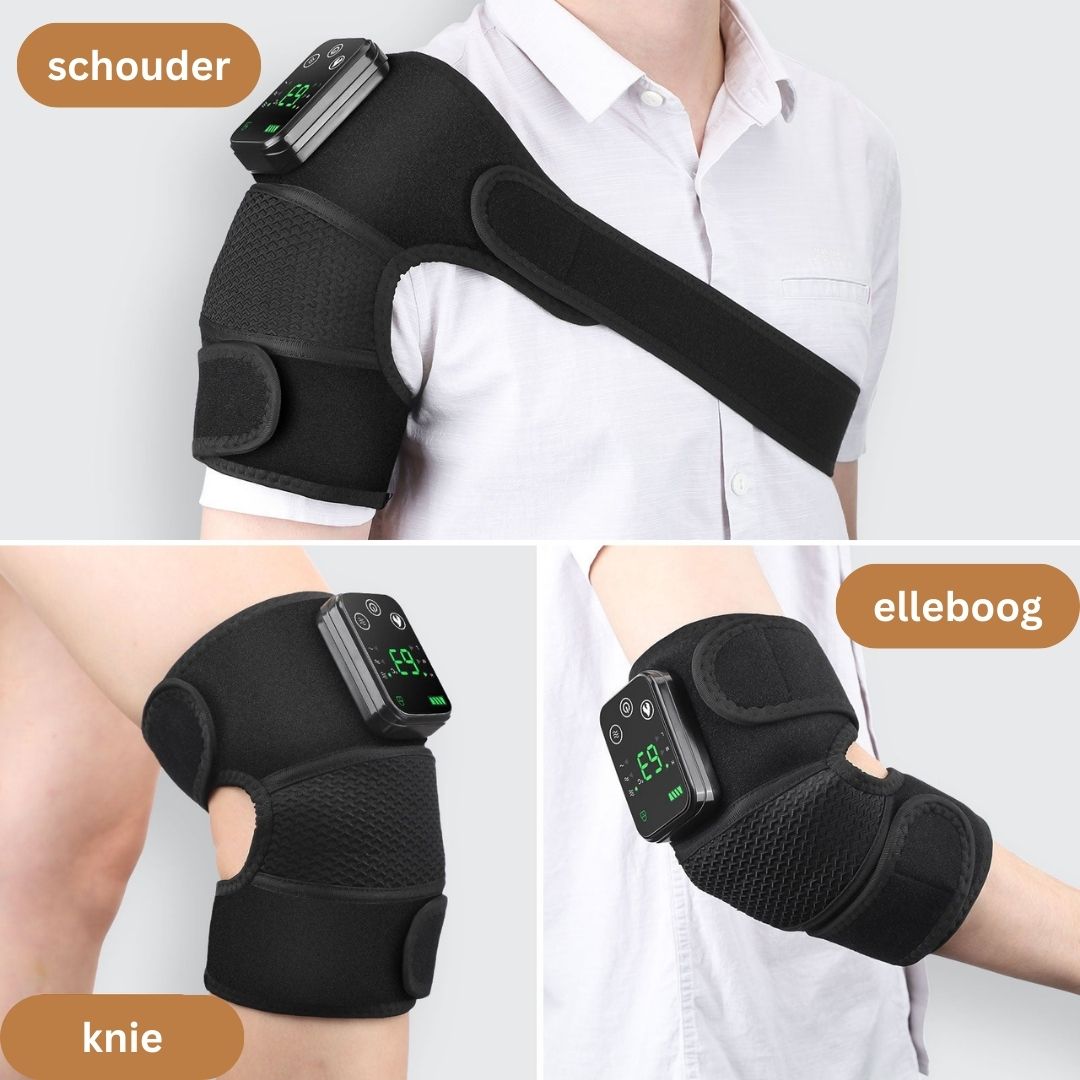 TotalRelief Verwarmingsmassager | Ervaar pijnverlichting in je knie, elleboog of je schouder