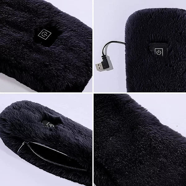 CozyHeat verwarmde fleece-sjaal – USB-thermische sjaal met 3 warmte-instellingen