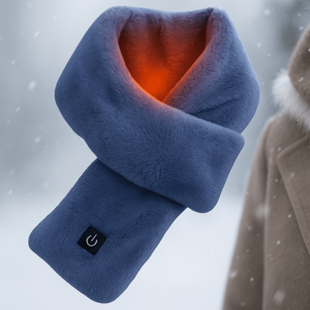 CozyHeat verwarmde fleece-sjaal – USB-thermische sjaal met 3 warmte-instellingen