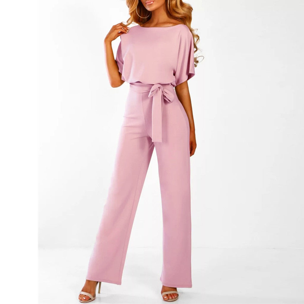 Elegante Dames Jumpsuit Serava – Stijlvolle Donkerblauwe Jumpsuit met Comfortabele Pasvorm