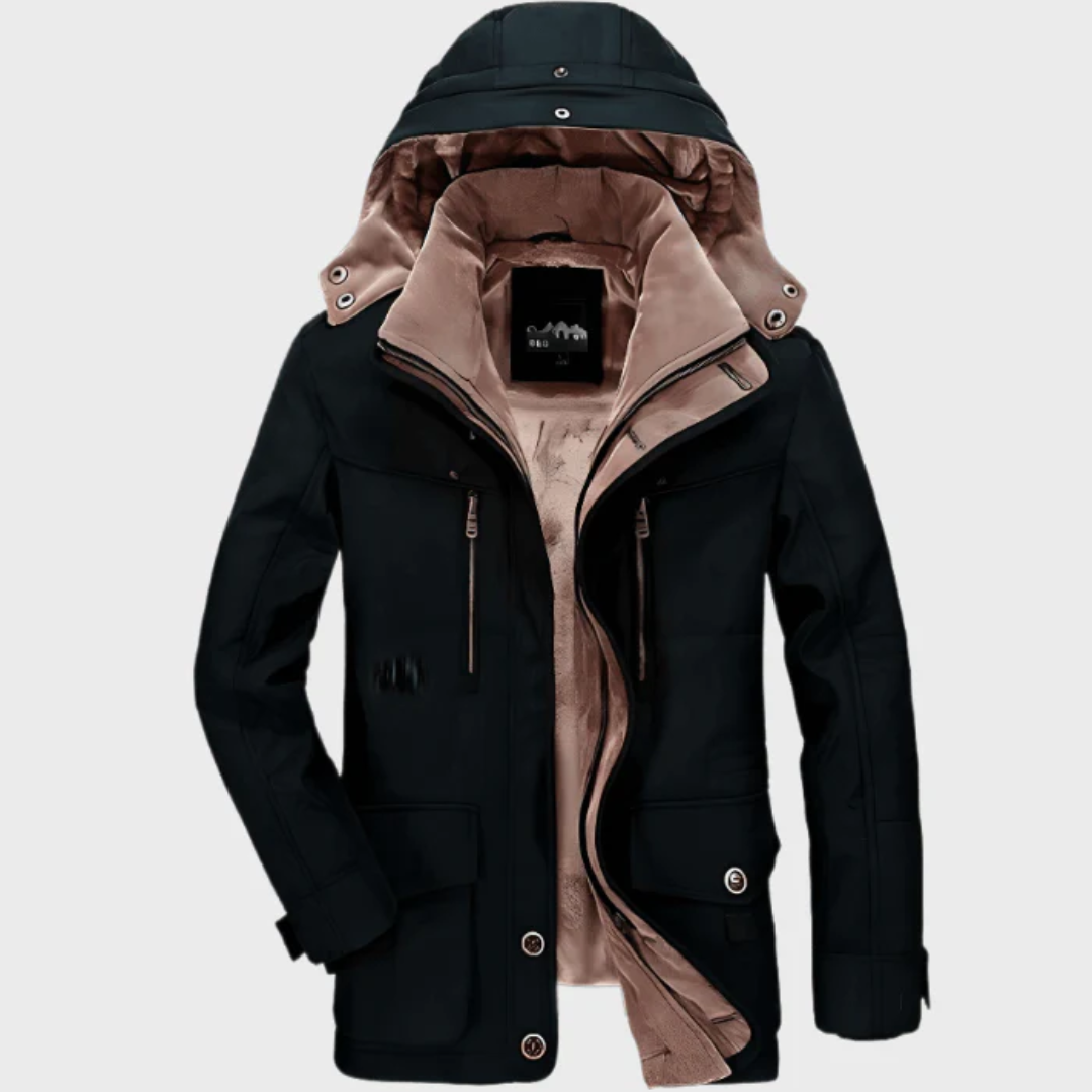 UrbanShield Heren Winterjacke – Functioneel ontwerp met meerdere zakken