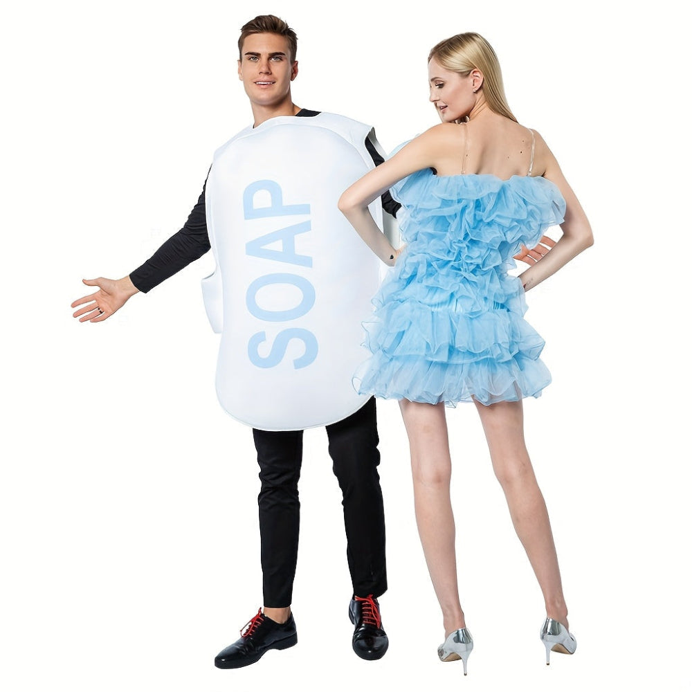 Grappige Halloween Kostuums voor Stellen Zeep en Loofah Set