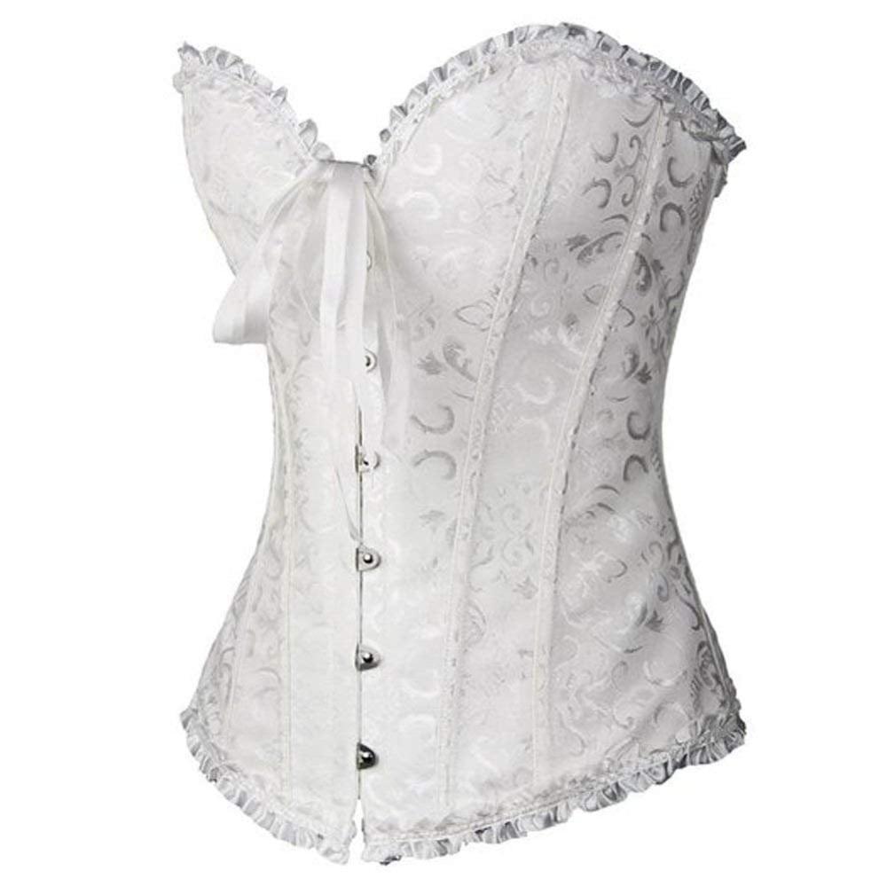 Retro Corset Met Bonen Taille Trainer voor Vrouwen - Stijlvolle Onderbust Body Shaper