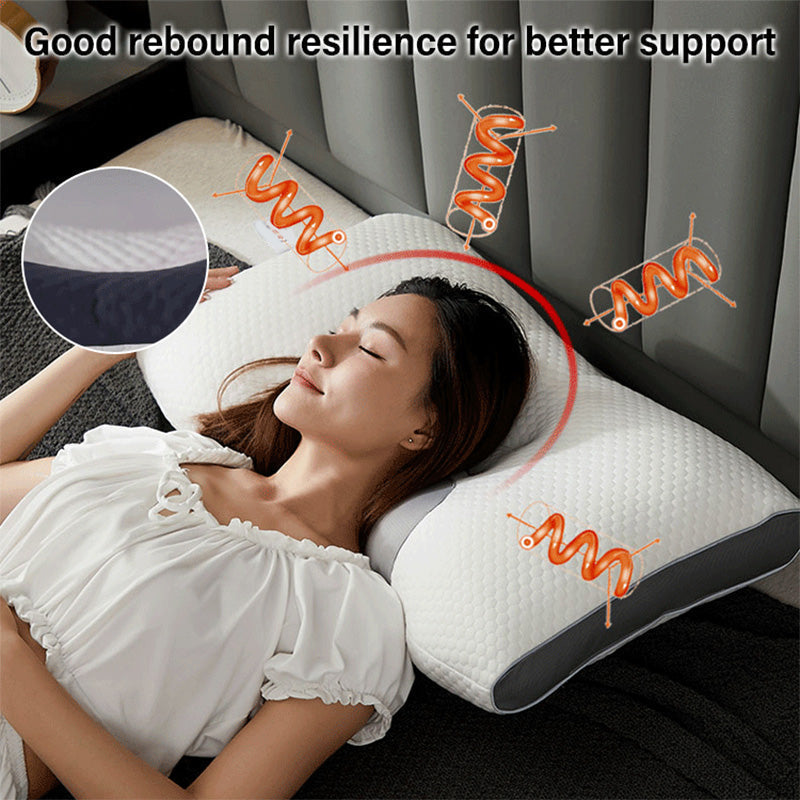 LuxiRest Antibacterieel Massagekussen | Ergonomische Neksteun voor een Verkwikkende Slaap en Ontspanning