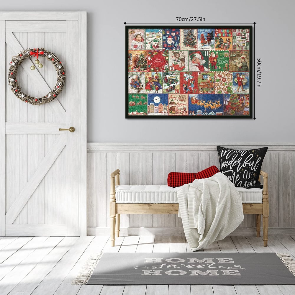 PuzzleJoy Adventskalender Puzzel | Unieke 1000-delige legpuzzel voor dagelijks plezier!