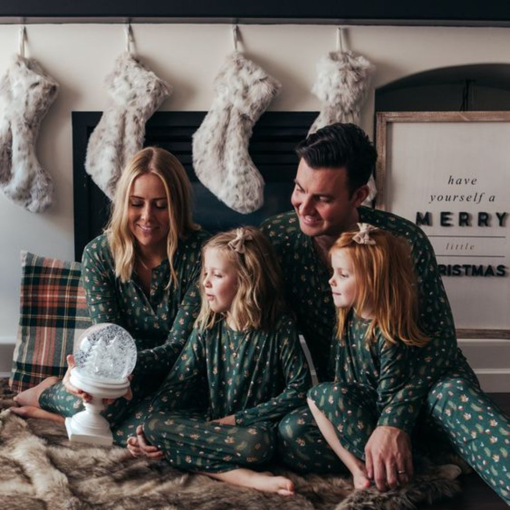 Groene Kerstboom Bijpassende Familie Pyjama's | Volwassenen, Kinderen & Honden Pyjama's