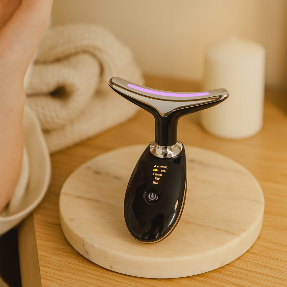 LED Massageapparaat Tegen Rimpels - Gezicht en Hals