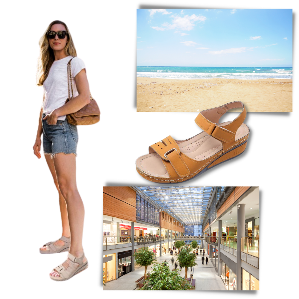 Orthopedische Sandalen met Hielondersteuning voor Dames