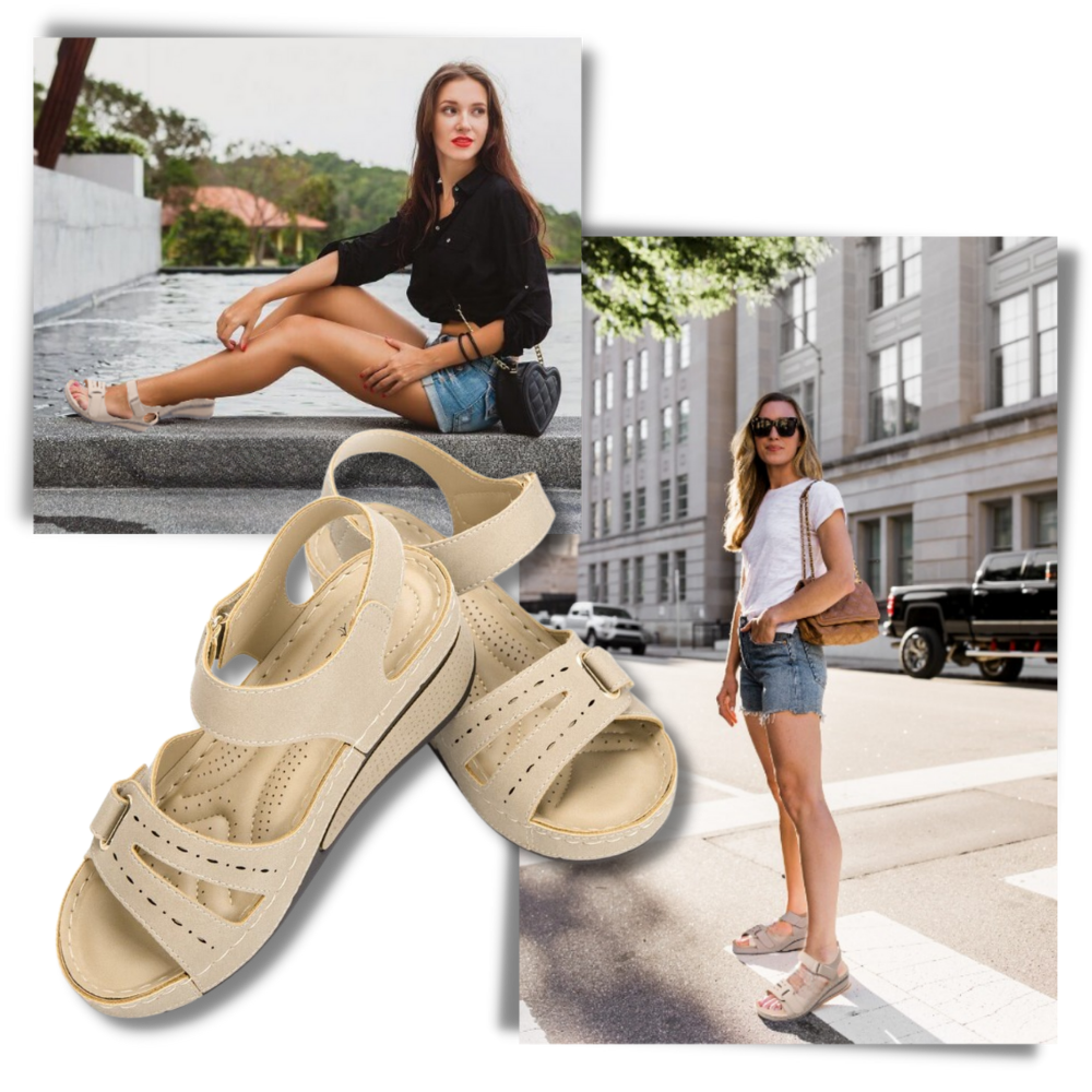 Orthopedische Sandalen met Hielondersteuning voor Dames