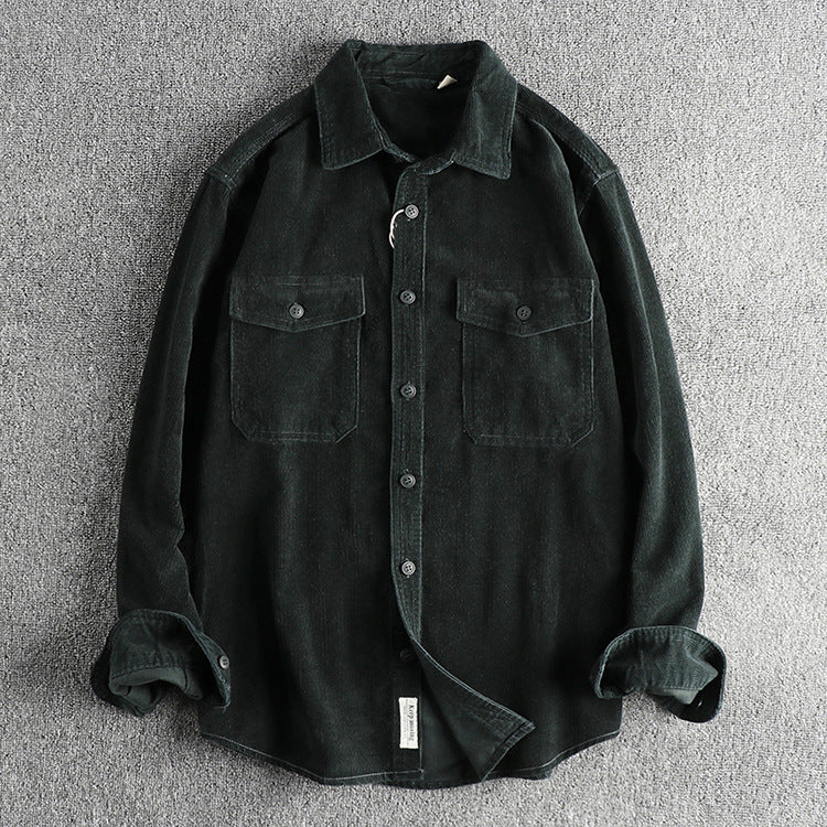 RetroRib Corduroy Shirt van Katoen met Relaxte Pasvorm