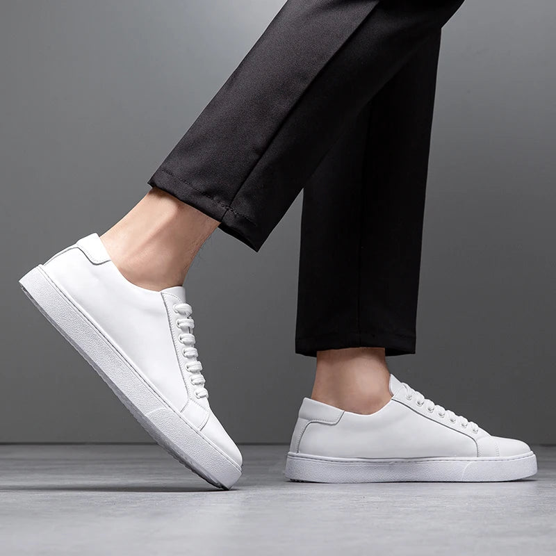 Leren Sneakers Heren - Stijl & Comfort - David™