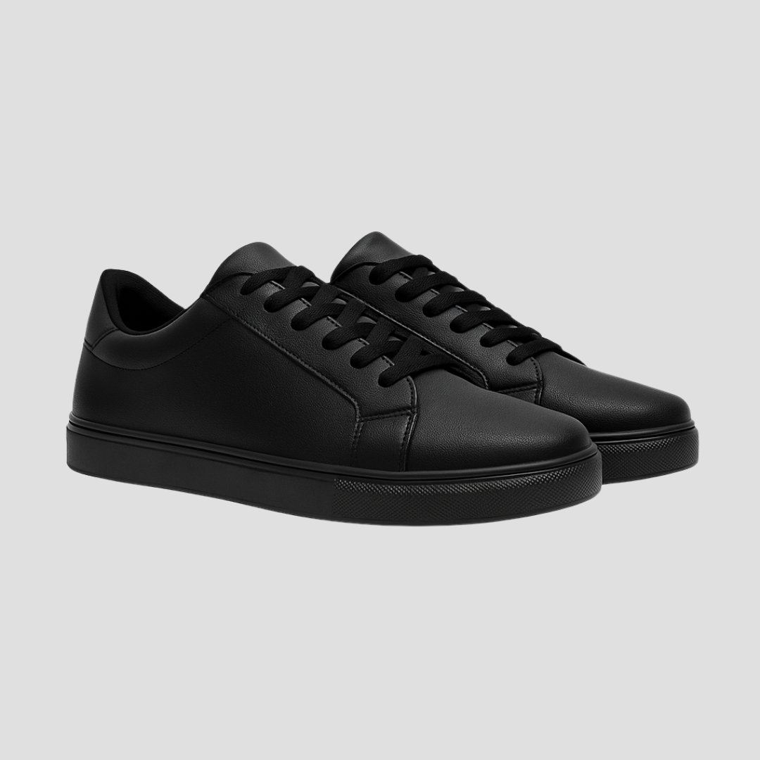 Elegante Zwarte Sneakers voor Heren - Dagelijks Comfort