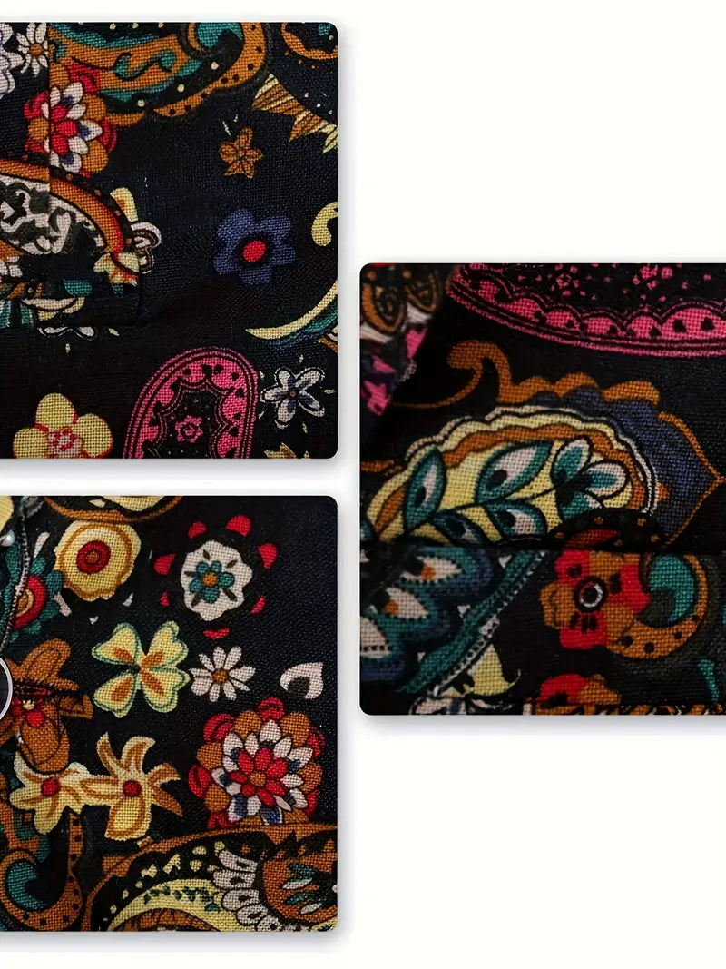 Carnaval Kleurrijk Herenpak - Slim Fit Tweedelig Kostuum met Broek voor Feesten en Carnaval