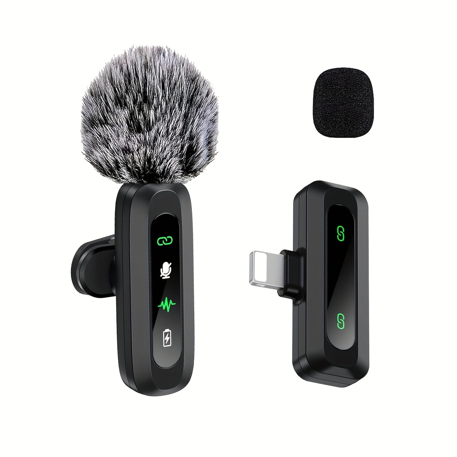 Draadloze Lavalier Microfoon met USB-C Verbinding voor Smartphones en Tablets – Compact Ontwerp, Ideaal voor Podcasts en Vlogs
