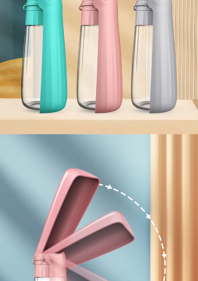 Hond Waterfles - Reis Leaksafe 550ml