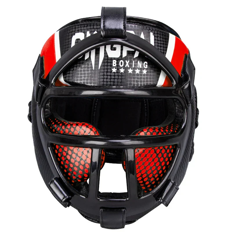 Premium Hoofdbeschermer met Gezichtsbeschermmasker – FightGuard