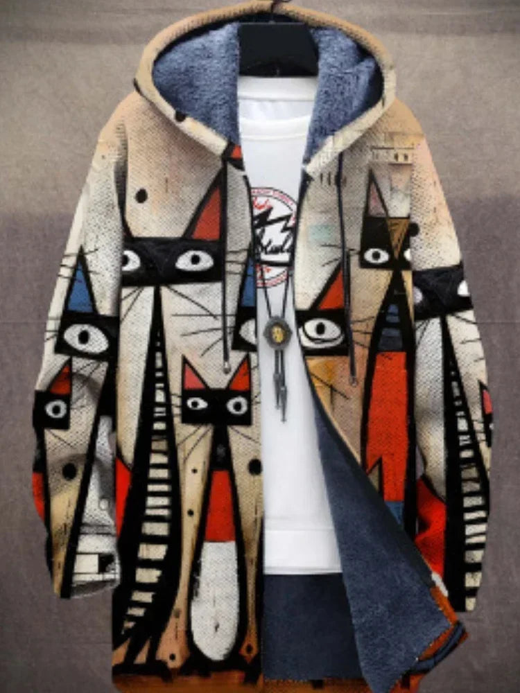 Damesjack met Artistieke Print – Isa, Lente 2025 Editie