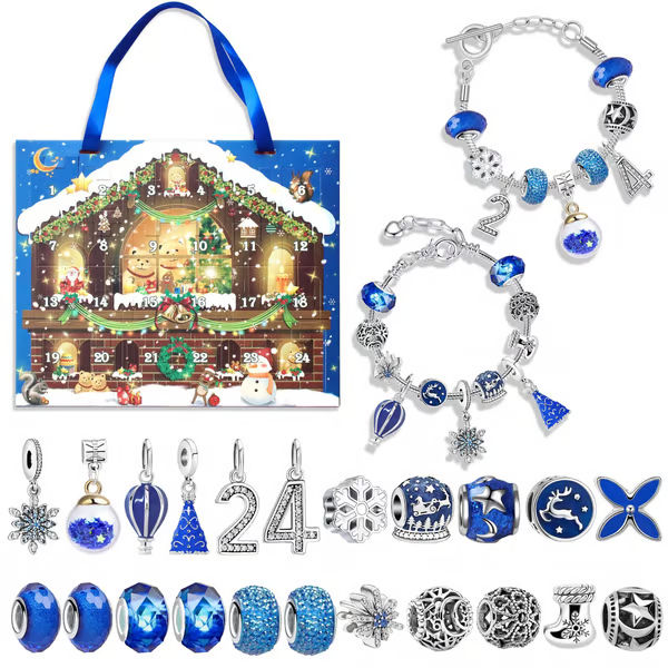 XmasBrace | 24 Stuks DIY Kerst Advent Kalender Armbandenset voor Feestelijk Plezier
