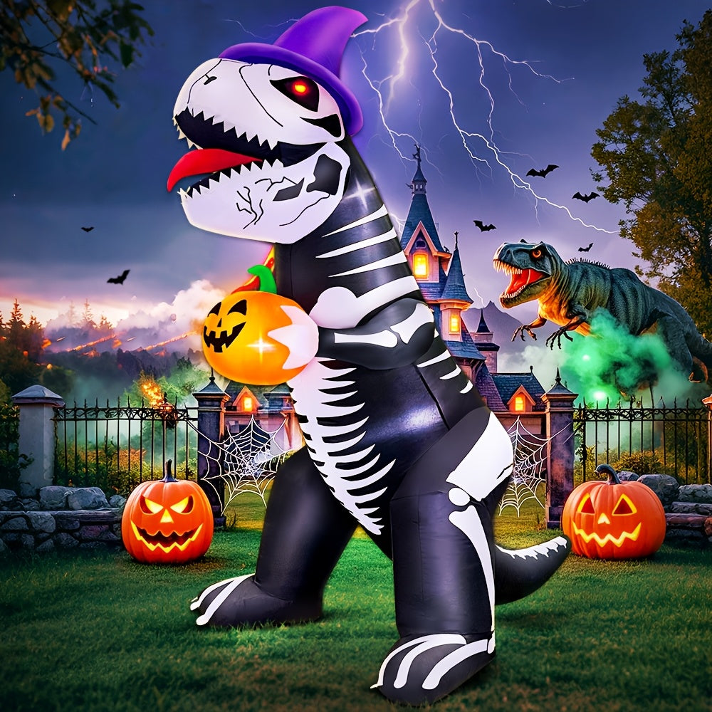 Halloween Reusachtig Opblaasbaar Dinosaurus Skelet | Glanzende Tuin Decoratie