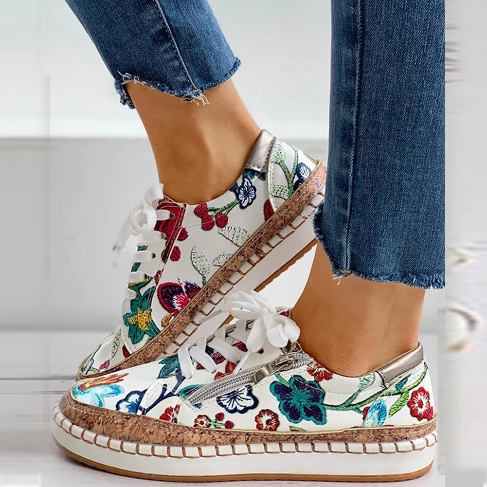 Florale Sneakers Comfort - Santorini Schoenen