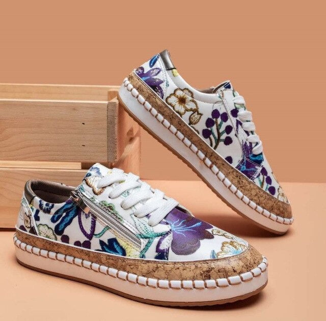 Florale Sneakers Comfort - Santorini Schoenen