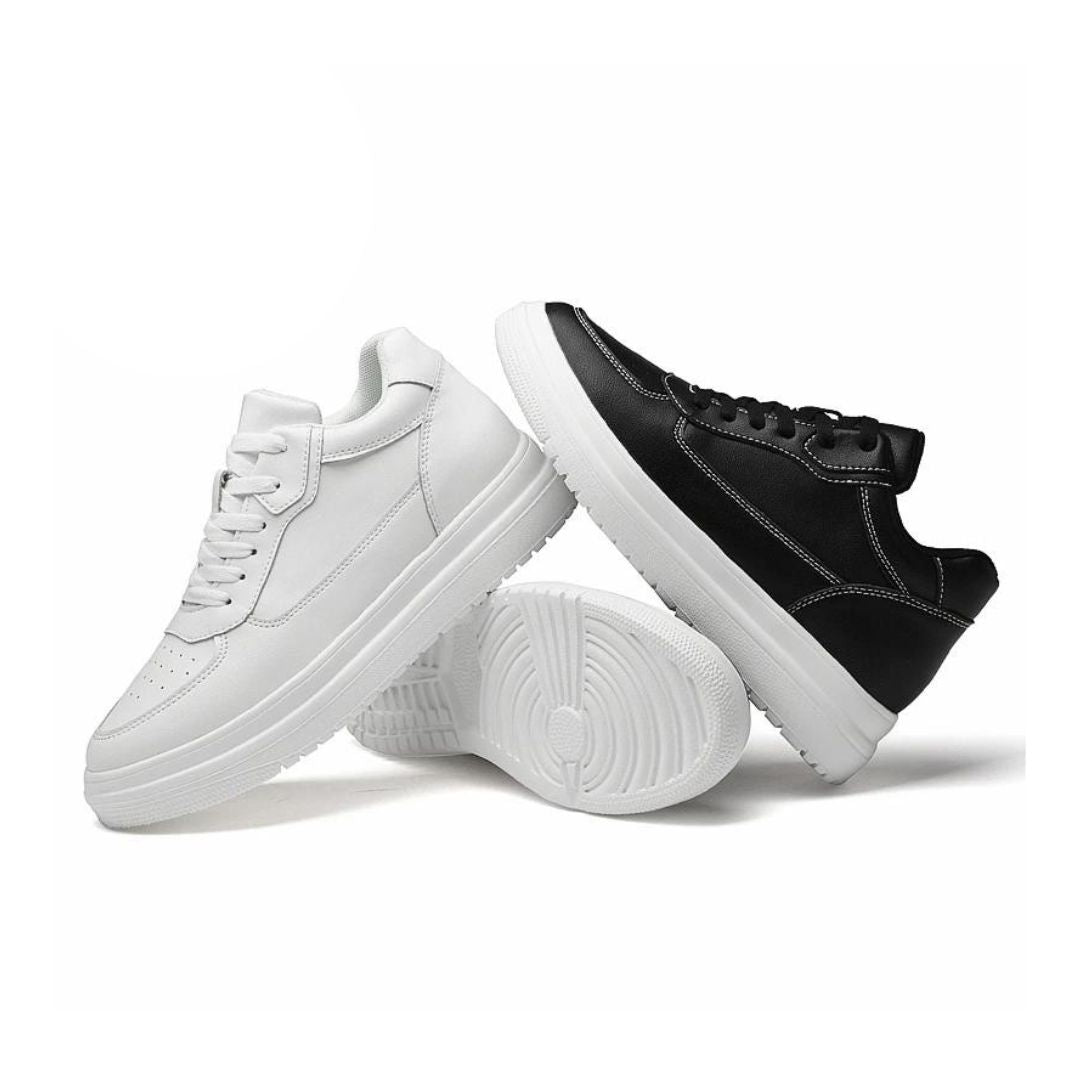 Verhoogde Sneakers Heren - Discrete Hoogtewinst - Comfort en Stijl