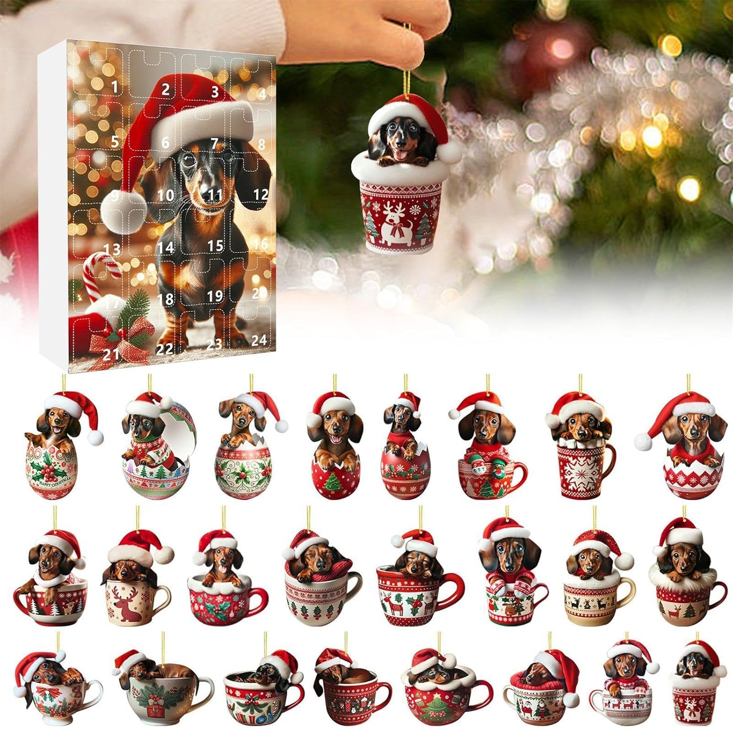 Pawfect | 2025 Grappige Honden Adventkalender Feestcadeau