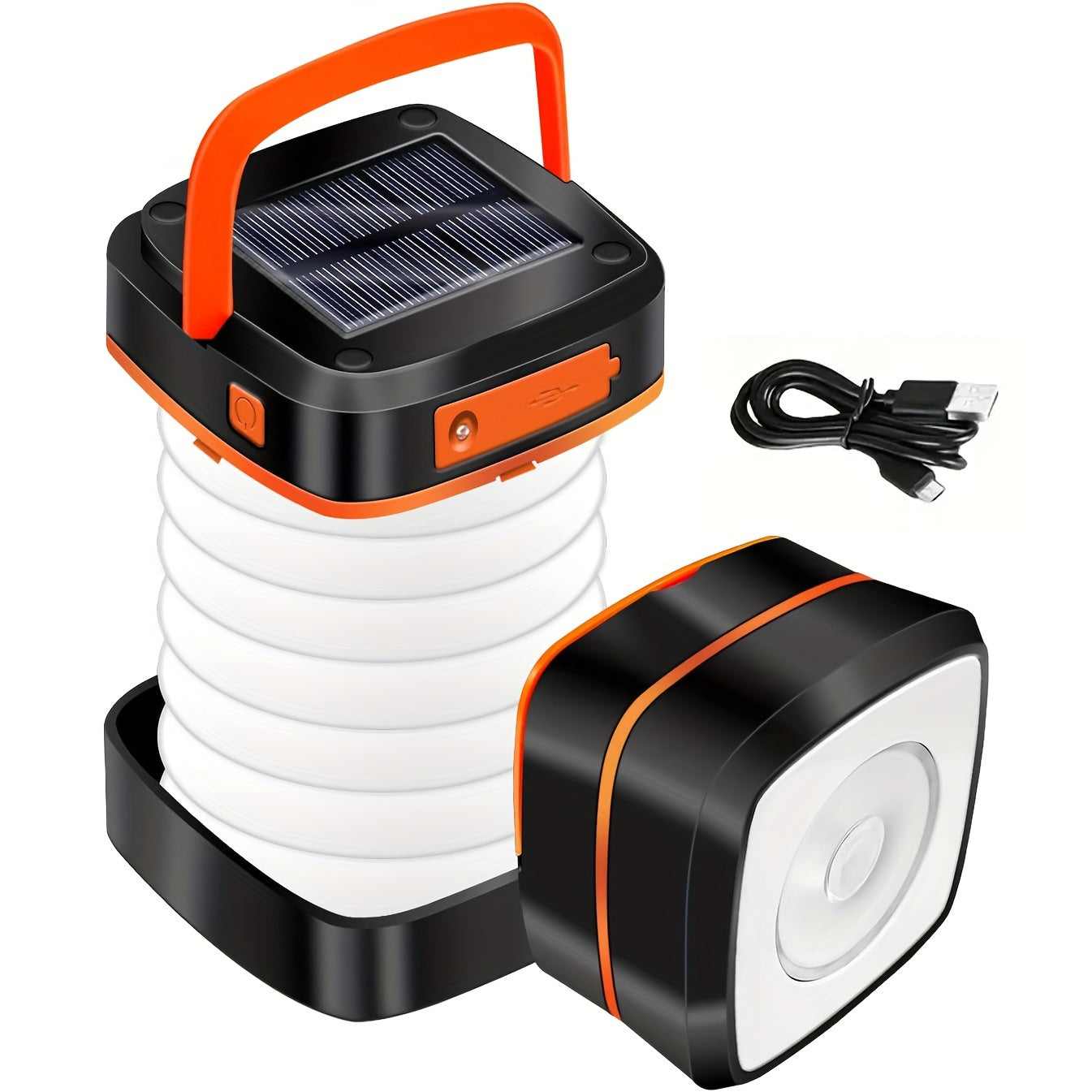 Oplaadbare LED Campinglamp - Compacte Vouwbare Lichtbron voor Buitenavonturen en Noodgevallen