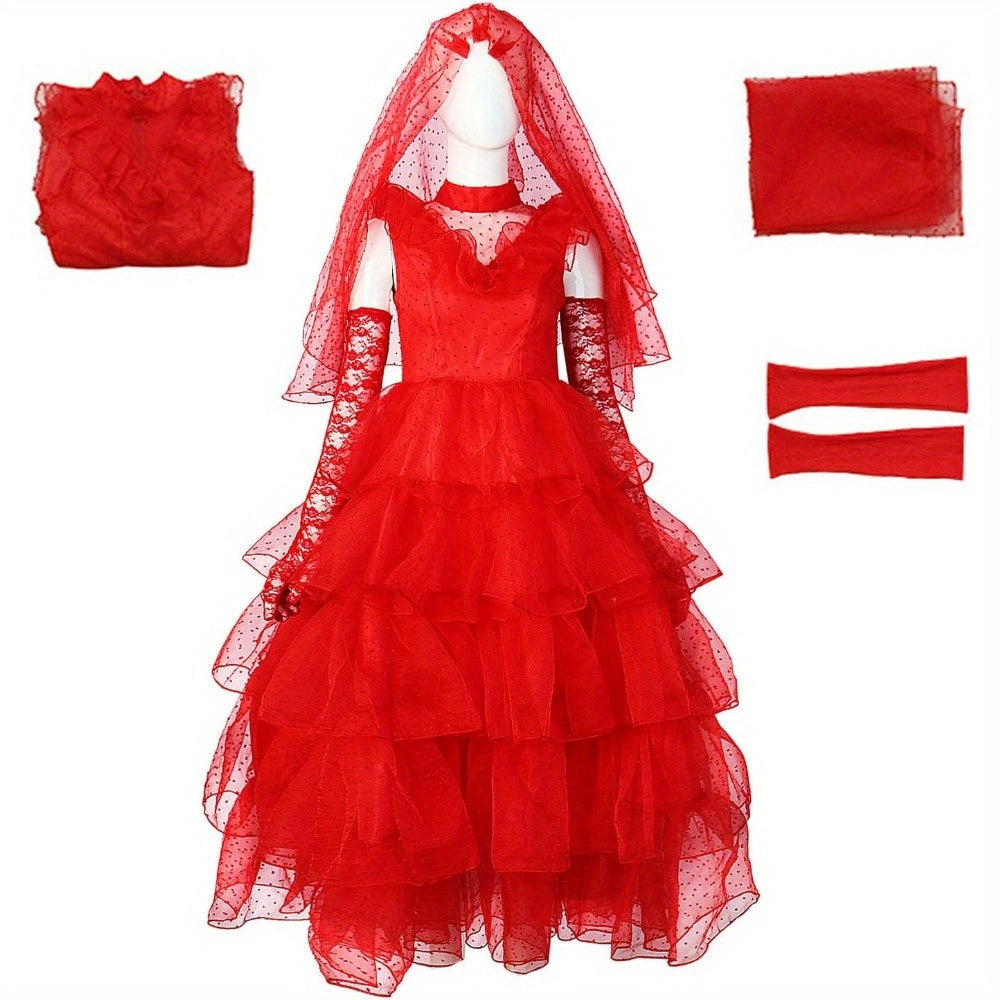 Dames Gothic Halloween Film Kostuum Jurk | Kant Maxi