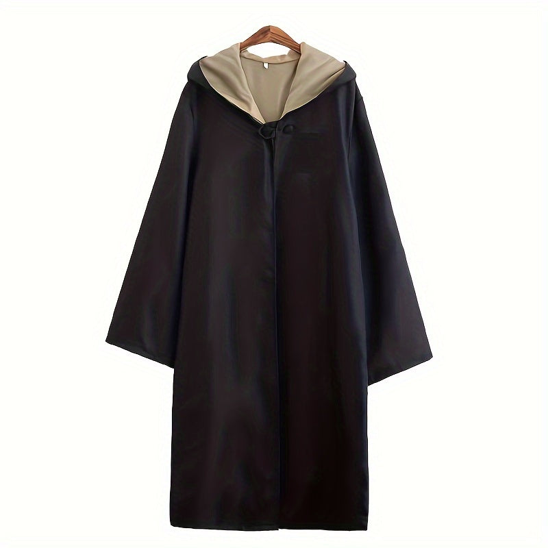 Unisex Gewaad voor Tovenaars Halloween Kostuum met Kap | Lange Mouwen