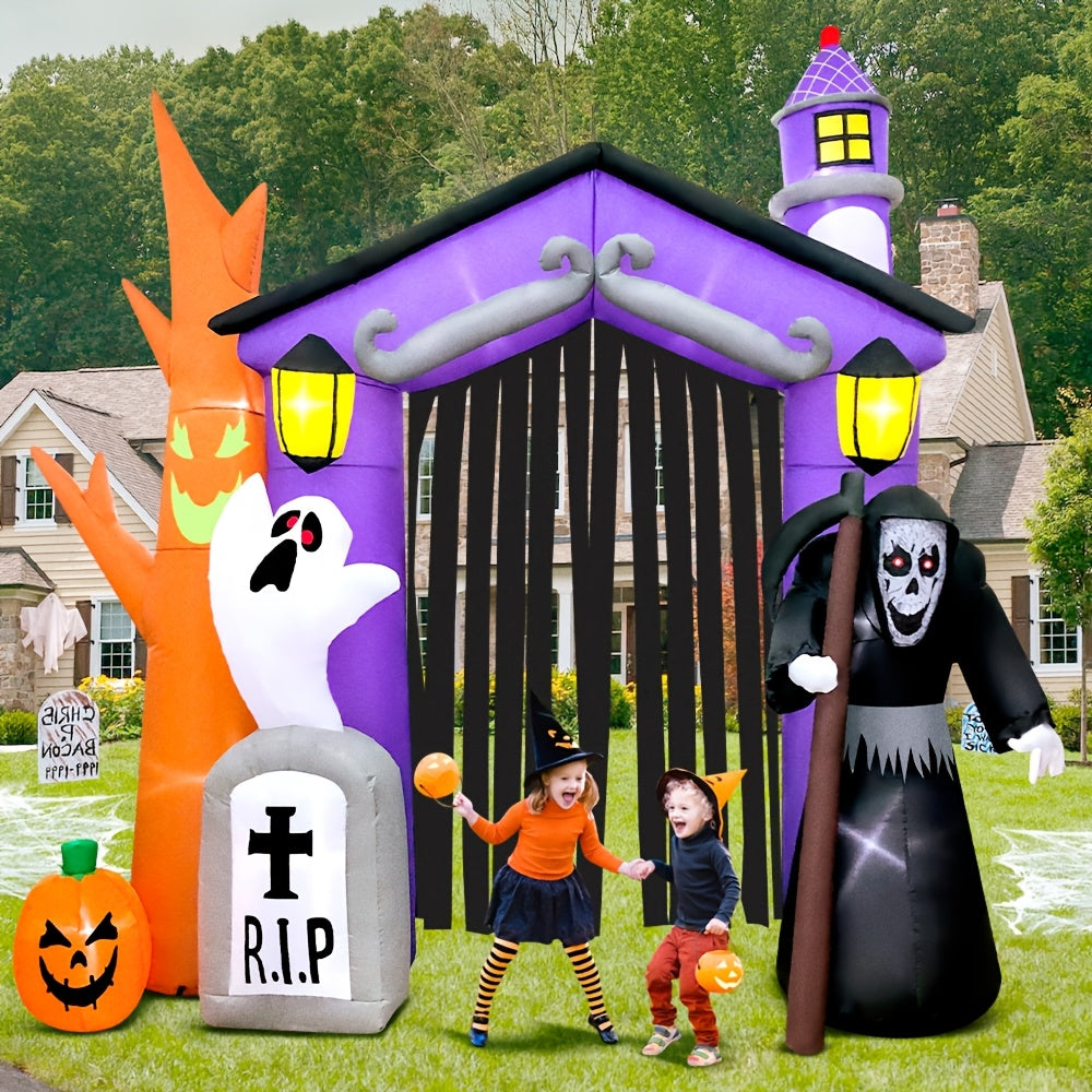 Halloween Spookachtige Opblaasbare Boogdecoratie | Glanzende Tuin Entree
