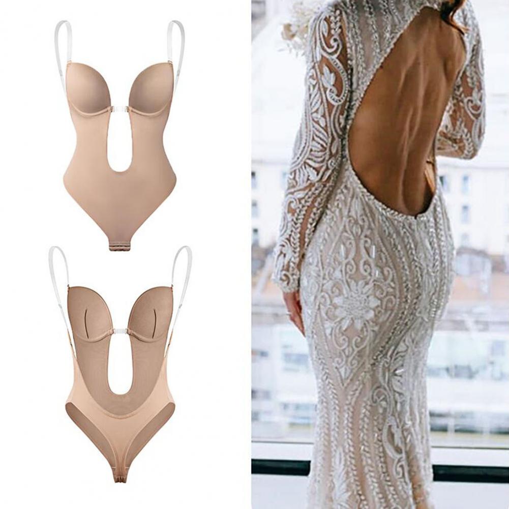 Diepe V-Hals Shapewear Bodysuit - Ultieme Body Shaper voor een Perfecte Silhouet