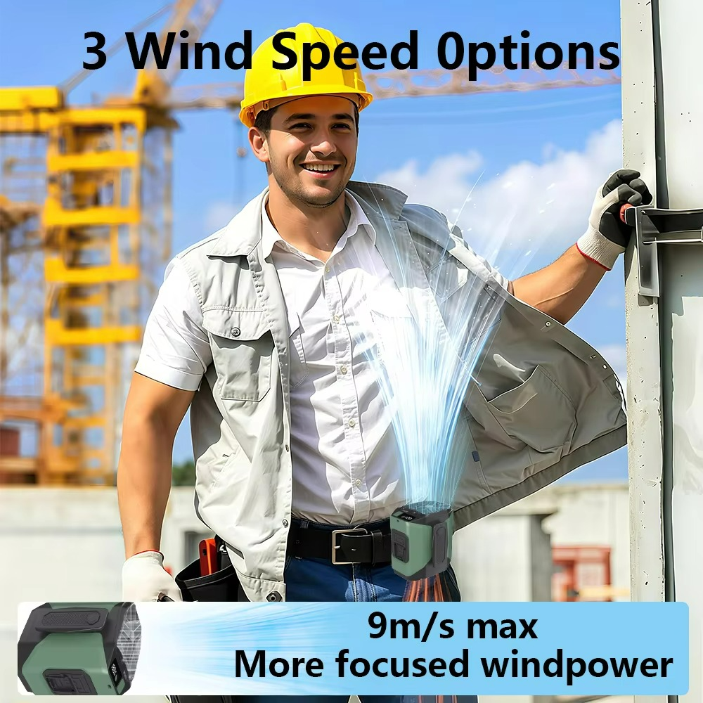 Venturo Breeze Fan | Draagbare herenventilator met powerbank en LED-lamp