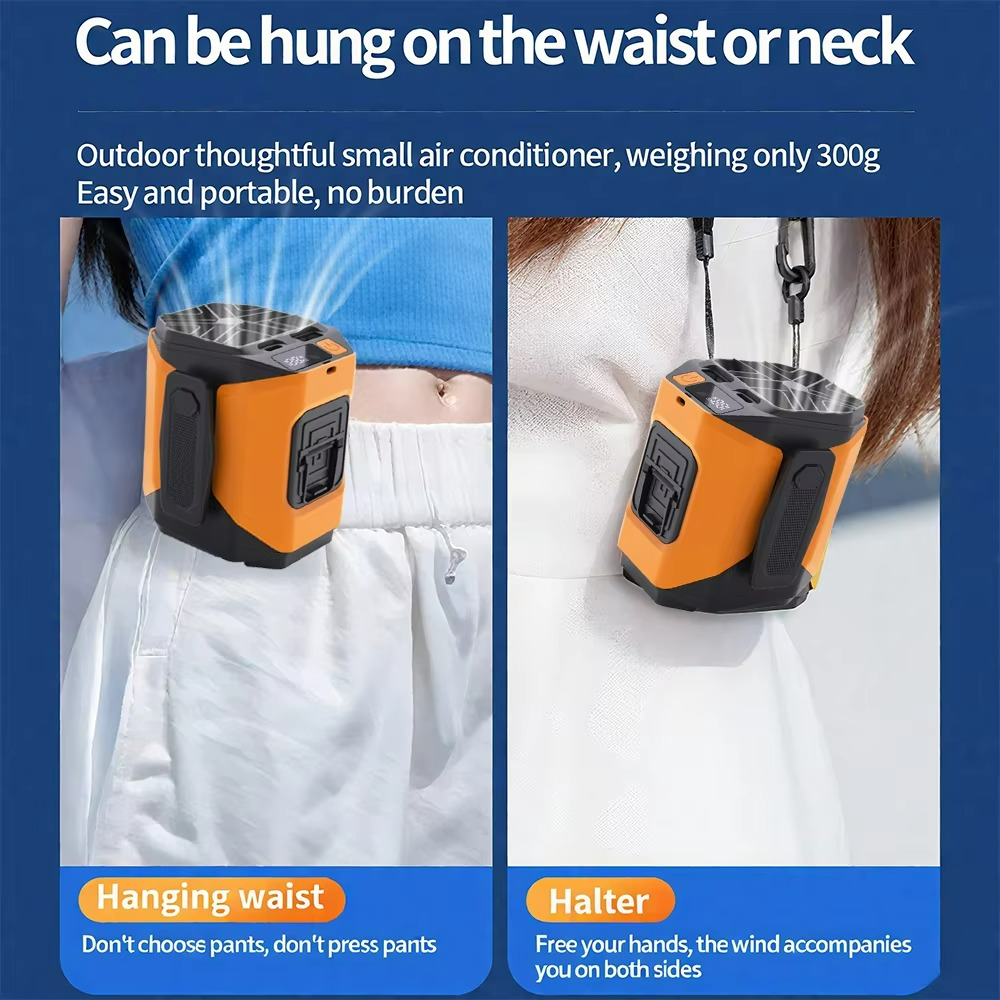 Venturo Breeze Fan | Draagbare herenventilator met powerbank en LED-lamp