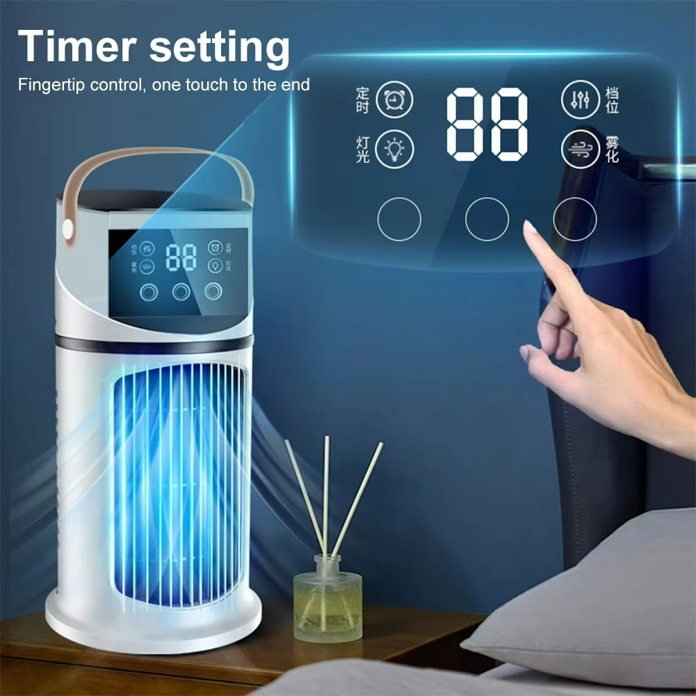 ClimaÉlan AirCooler | 3-in-1 misting fan with humidifier & LED ambiance light