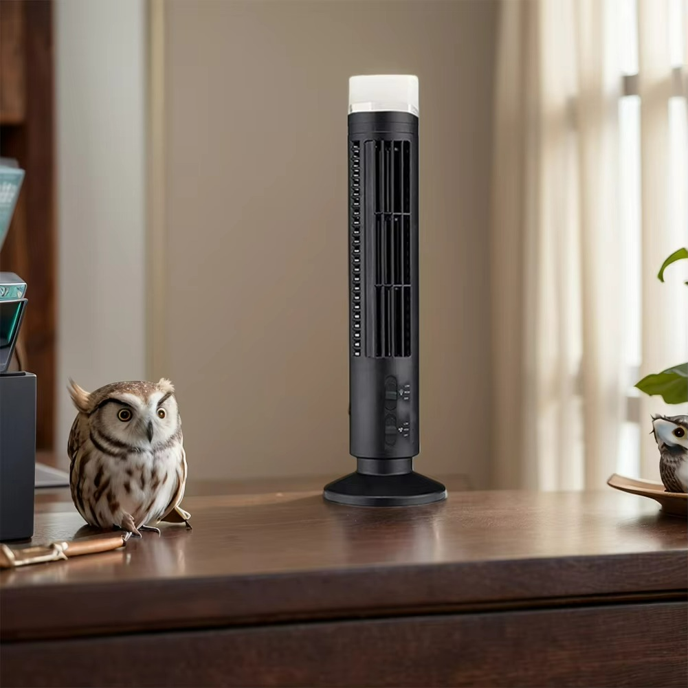 Brisella AirFlow Ventilator | Bladeloos ontwerp met USB-voeding voor stijl en veiligheid