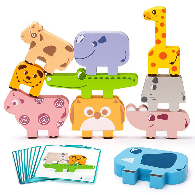 SensoryElegance Luxe Dieren Stapelspel | Creatief en educatief spel voor zintuiglijke stimulatie